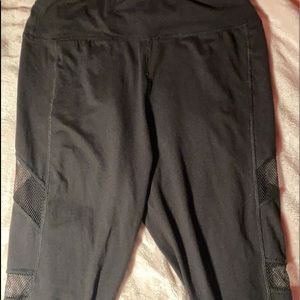 Mesh black leggings. Size Small.